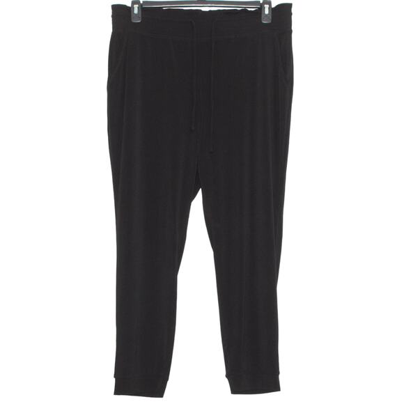 Express Womens Pants Jogger Pull On Elastic Waist Pockets Stretchy Black XS EF - Picture 1 of 4